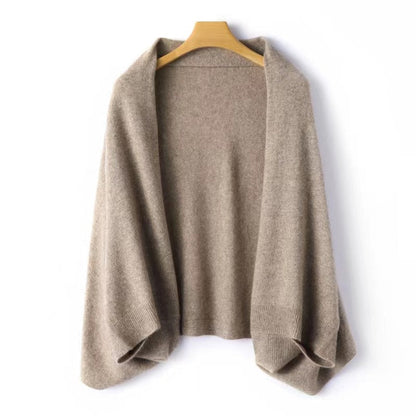 Merino Wollschal Mit Drapierter Form