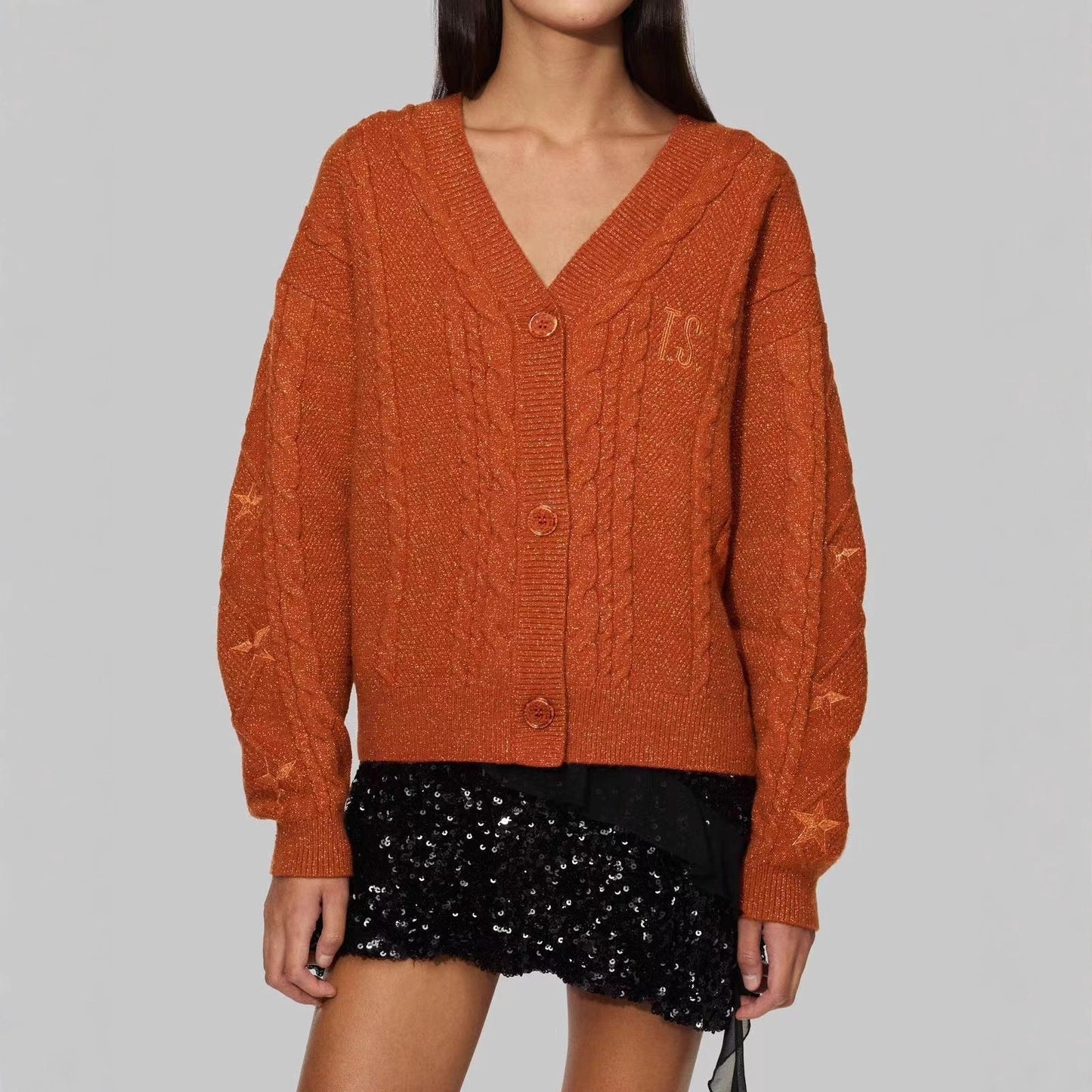 Grobstrick-Cardigan für Damen in lässiger Oversize-Passform
