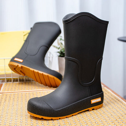 Mittelhohe Damen-Gummistiefel für nasse und regnerische Tage