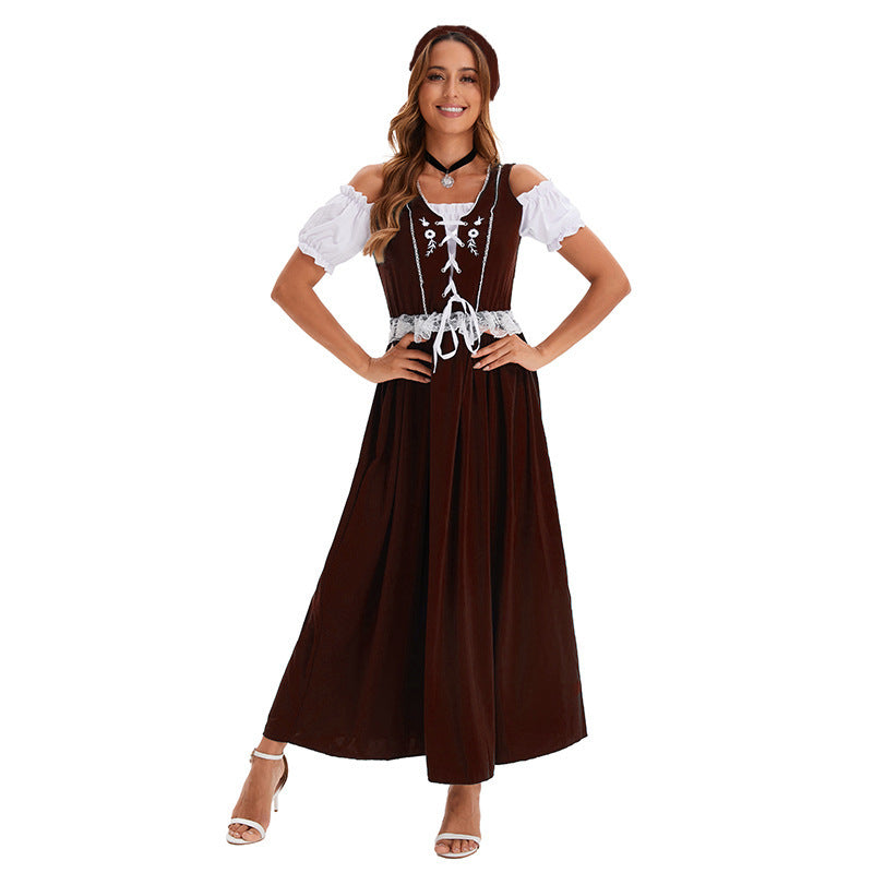 Trachtenkleid für Damen mit elegantem Spitzenbund