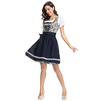Seitliche Ansicht des Damen-Dirndls mit Mieder