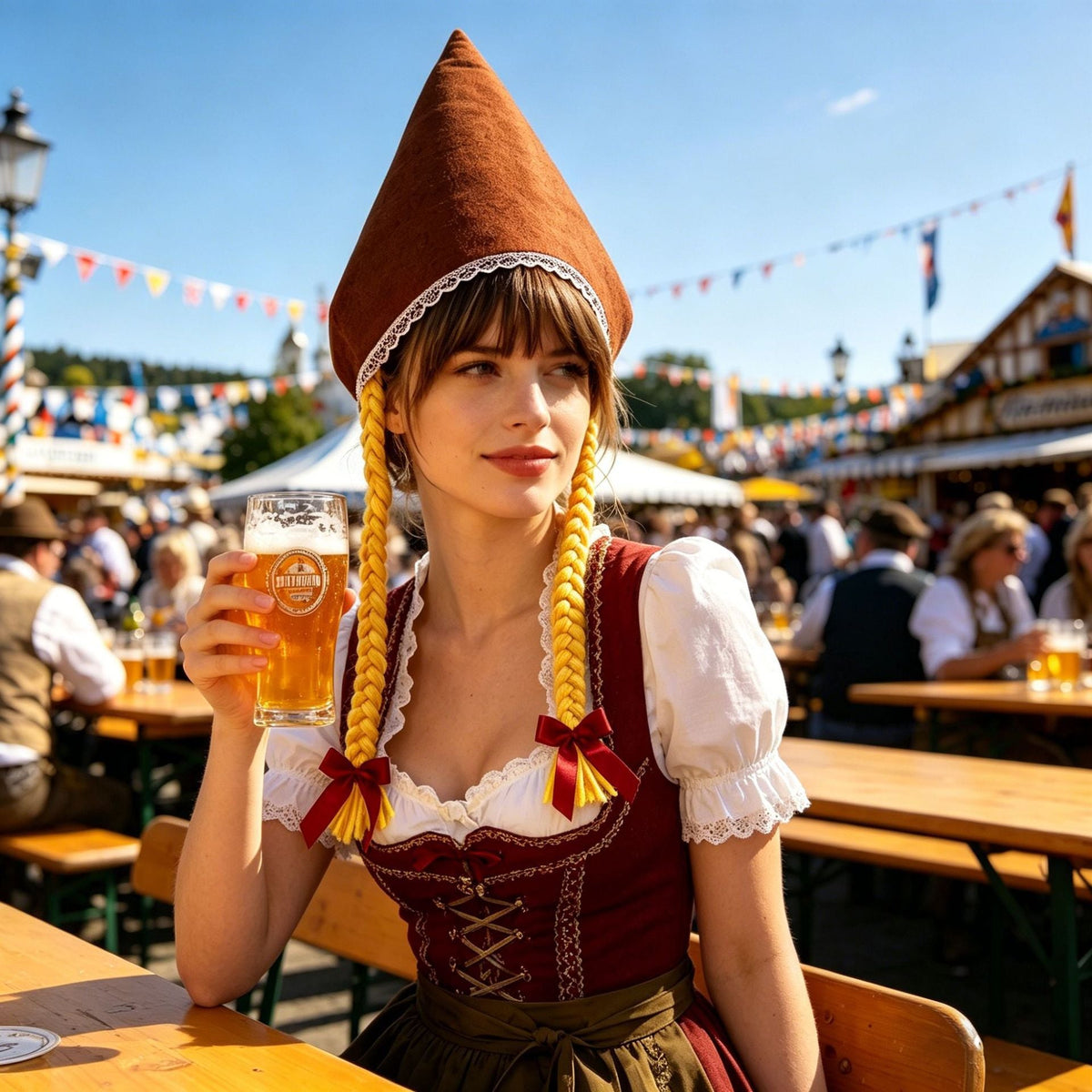 Trachtenhaube für Damen als stilvolles Accessoire zum Dirndl