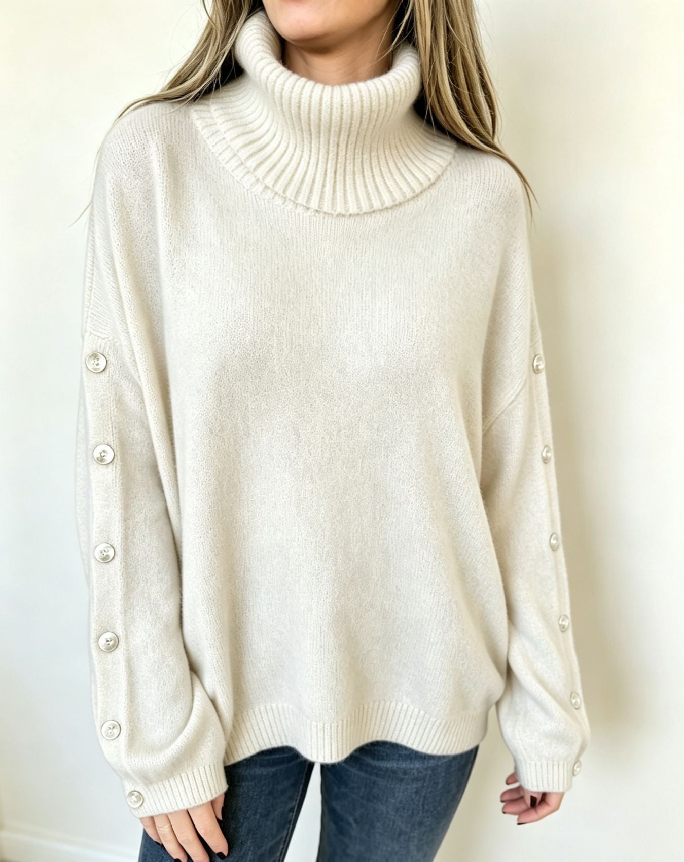 Damen-Strickpullover mit großzügigem Oversize-Schnitt