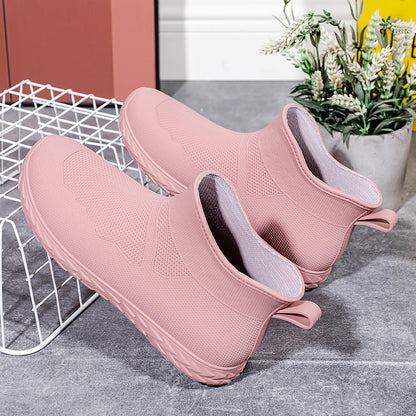 Damen Gummistiefel Mit Flexiblem Schaft Und Rutschfester Sohle