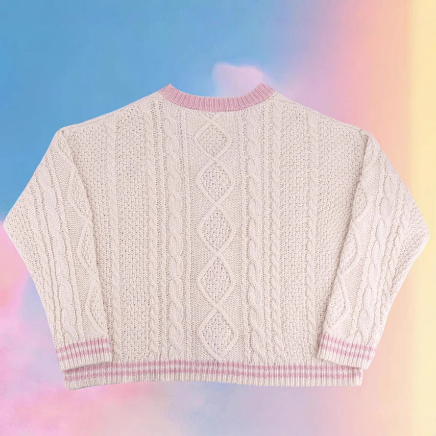 Feinstrick-Cardigan für Damen mit strukturiertem Zopfmuster