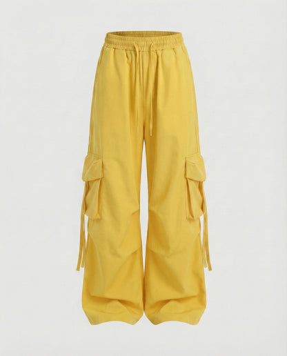 Damen Baggy Cargohose Mit Tiefem Schritt