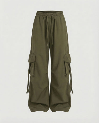 Damen Baggy Cargohose Mit Tiefem Schritt