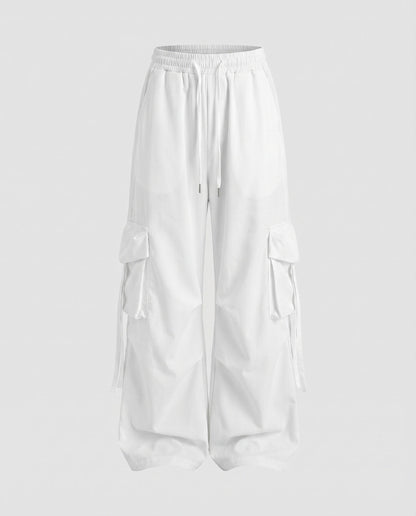 Damen Baggy Cargohose Mit Tiefem Schritt