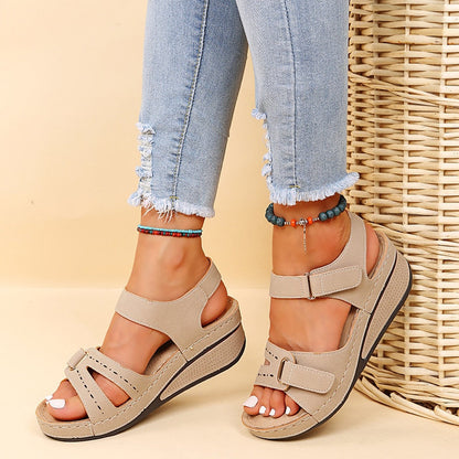 Damen Sandalen Mit Verstellbarem Riemen Und Rutschfester Sohle