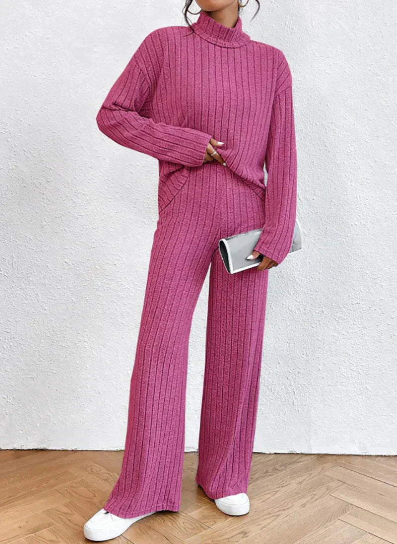 Strickhose und Rollkragenpullover für Frauen