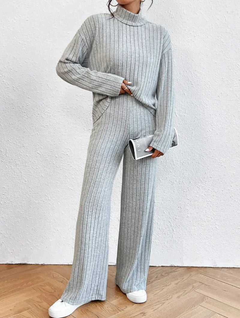 Strickhose und Rollkragenpullover für Frauen