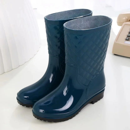 Damen-Regenstiefel mit strukturierter Laufsohle