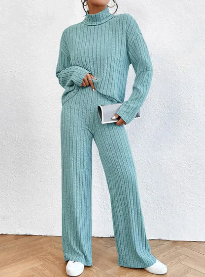 Strickhose und Rollkragenpullover für Frauen