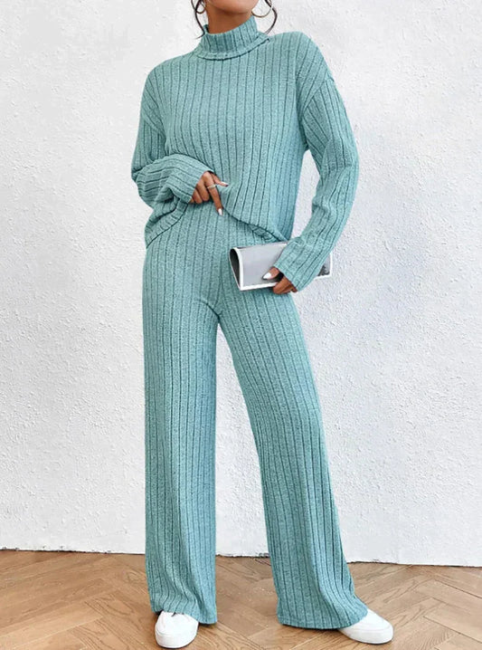 Strickhose und Rollkragenpullover für Frauen