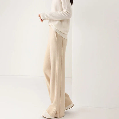 Damen Sweatpants Aus Merinowolle Mit Geradem Bein