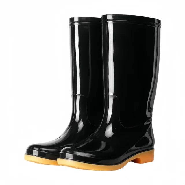 Damen-Regenstiefel mit hohem Schaft von vorne betrachtet