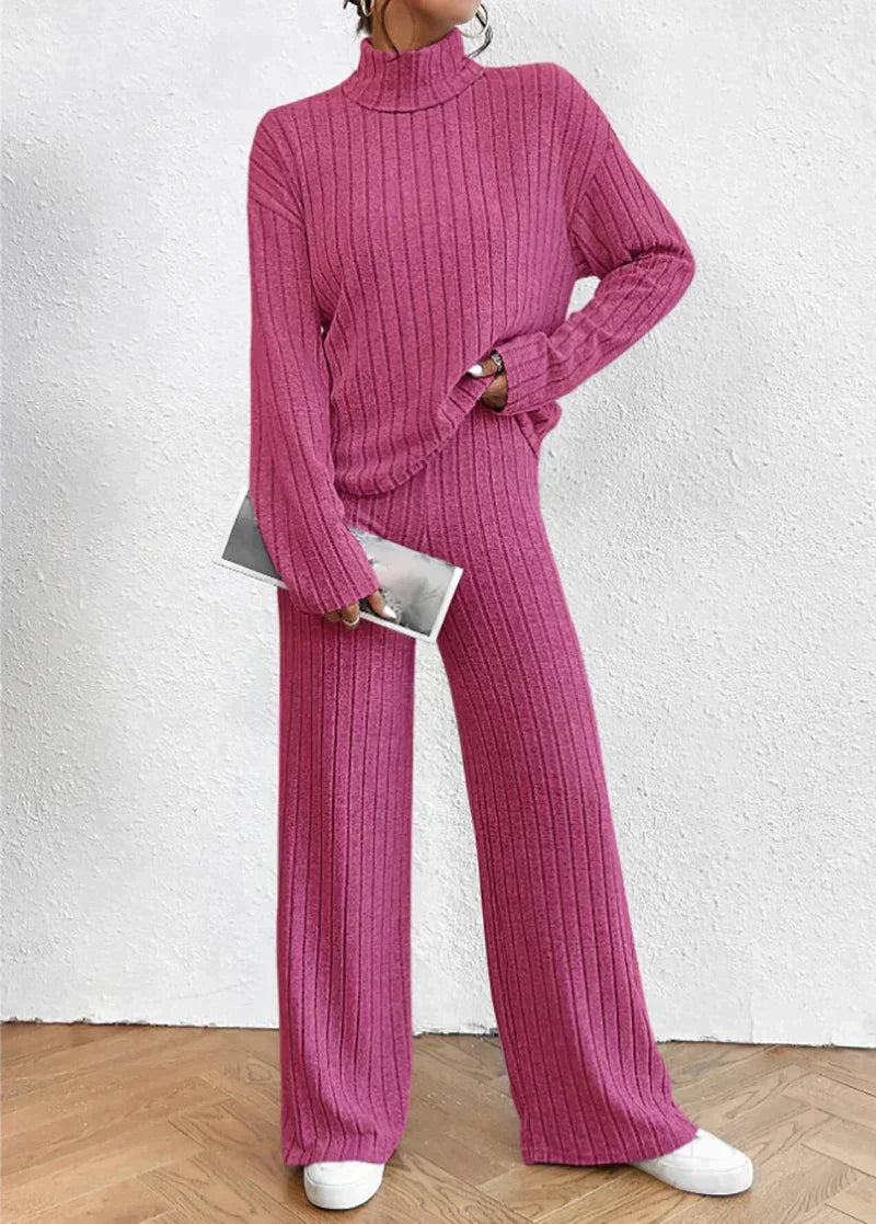 Strickhose und Rollkragenpullover für Frauen