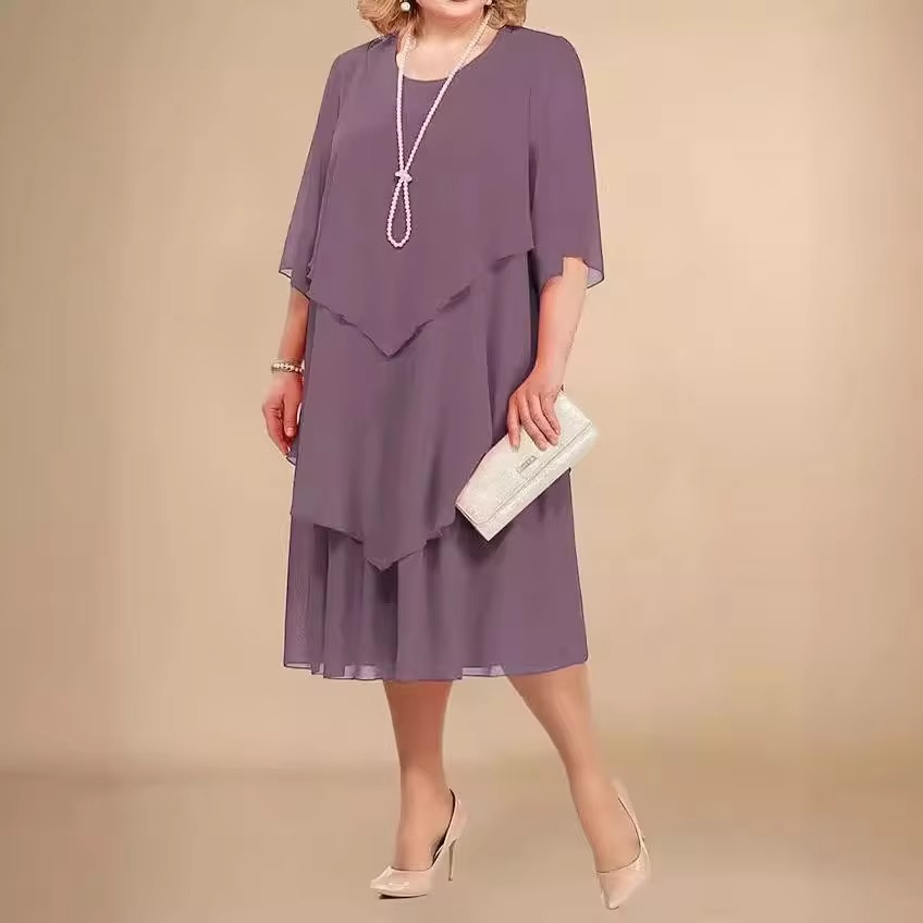 Elegantes Chiffonkleid mit Lagenlook