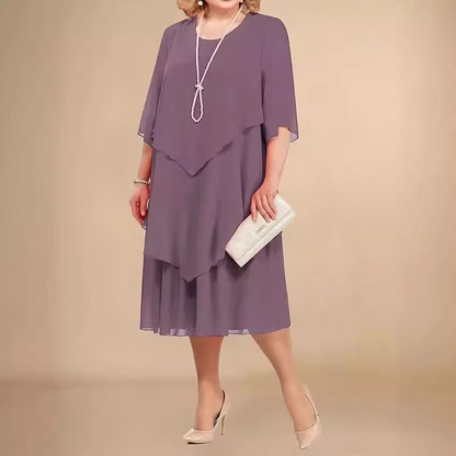 Elegantes Chiffonkleid mit Lagenlook