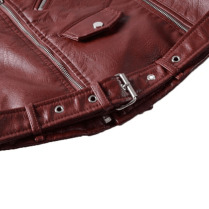 Damen Lederjacke [Letzter Tag Rabatt]