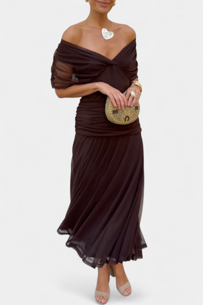 Maxikleid für Damen mit Blumenmuster in voller Länge
