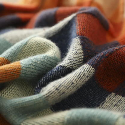 Lia™ | Patchwork turtleneck sweater