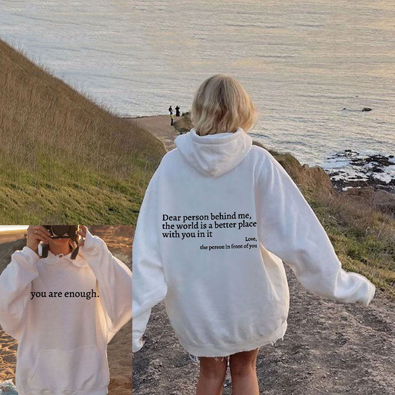 Liebe Person hinter mir Unisex Hoodie [Letzter Tag Rabatt]
