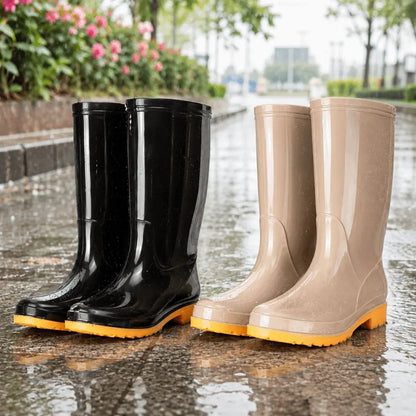 Damen-Regenstiefel mit hohem Schaft in einer Detailansicht