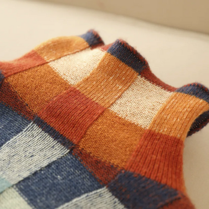Lia™ | Patchwork turtleneck sweater