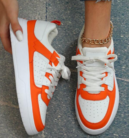 Damen Sneaker Mit Leo Print Und Gepolsterter Innensohle
