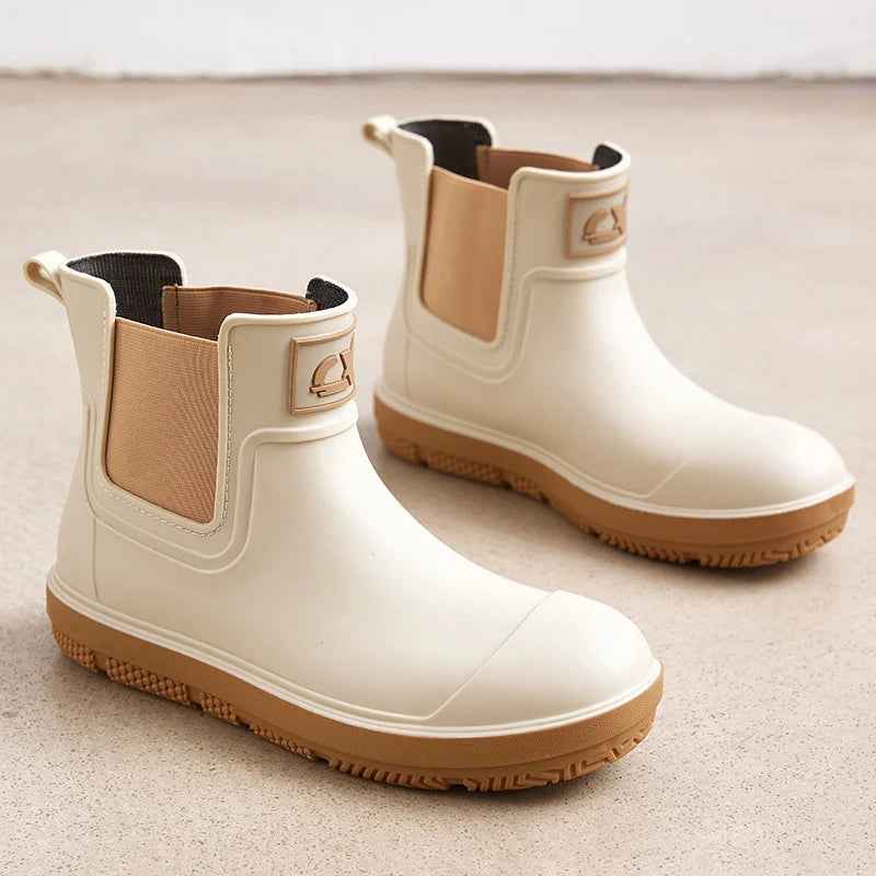 Wasserdichte Damen Gummistiefel Mit Mittelhohem Schaft