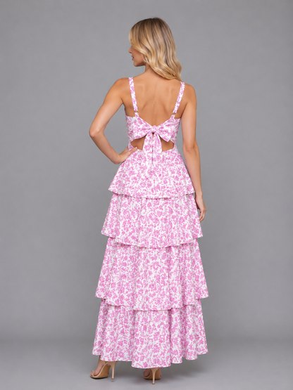 Damen Maxikleid mit luftigem Schnitt für sommerliche Anlässe