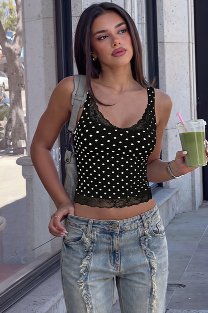 Damen Tanktop mit Polka Dot Print als leichter Sommerlook
