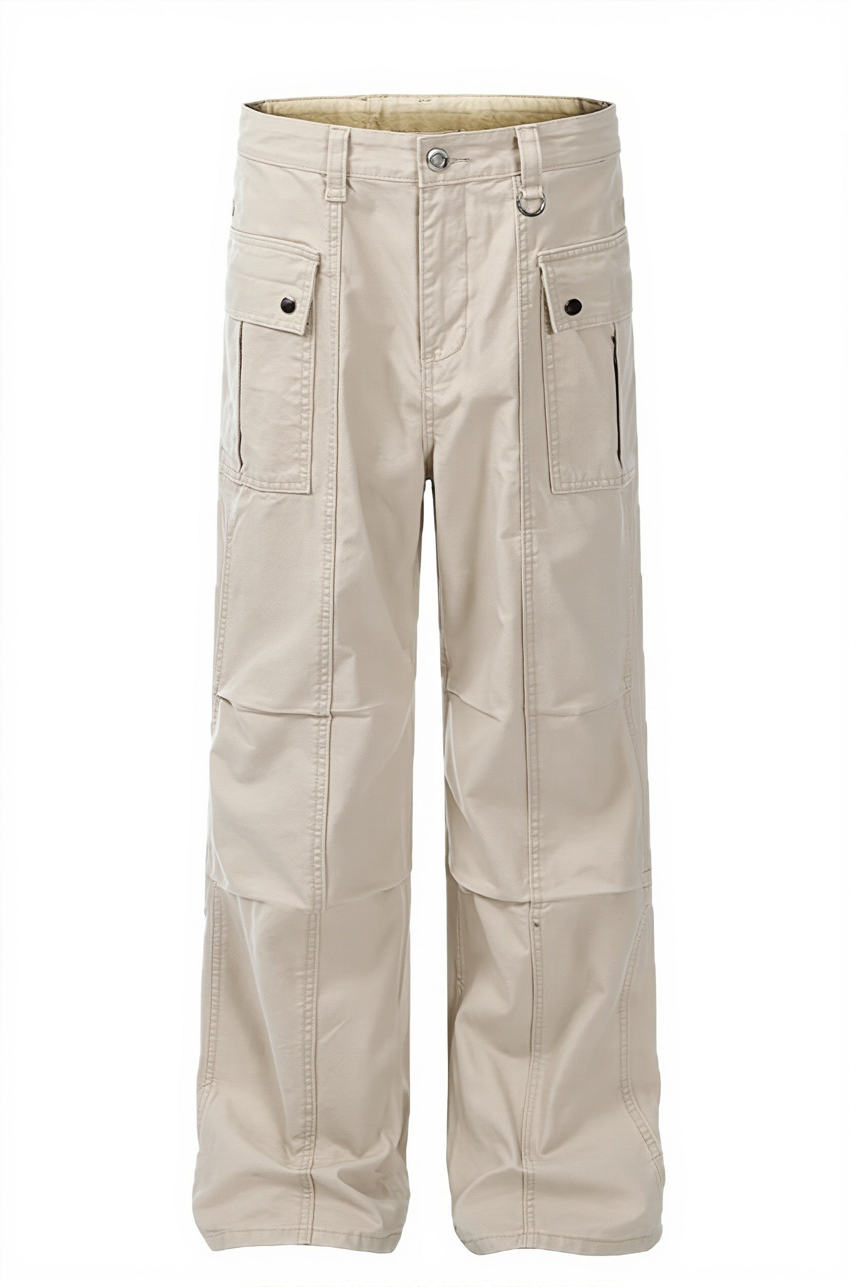 Detailansicht der Taschen an der Damen Cargohose mit Waschung