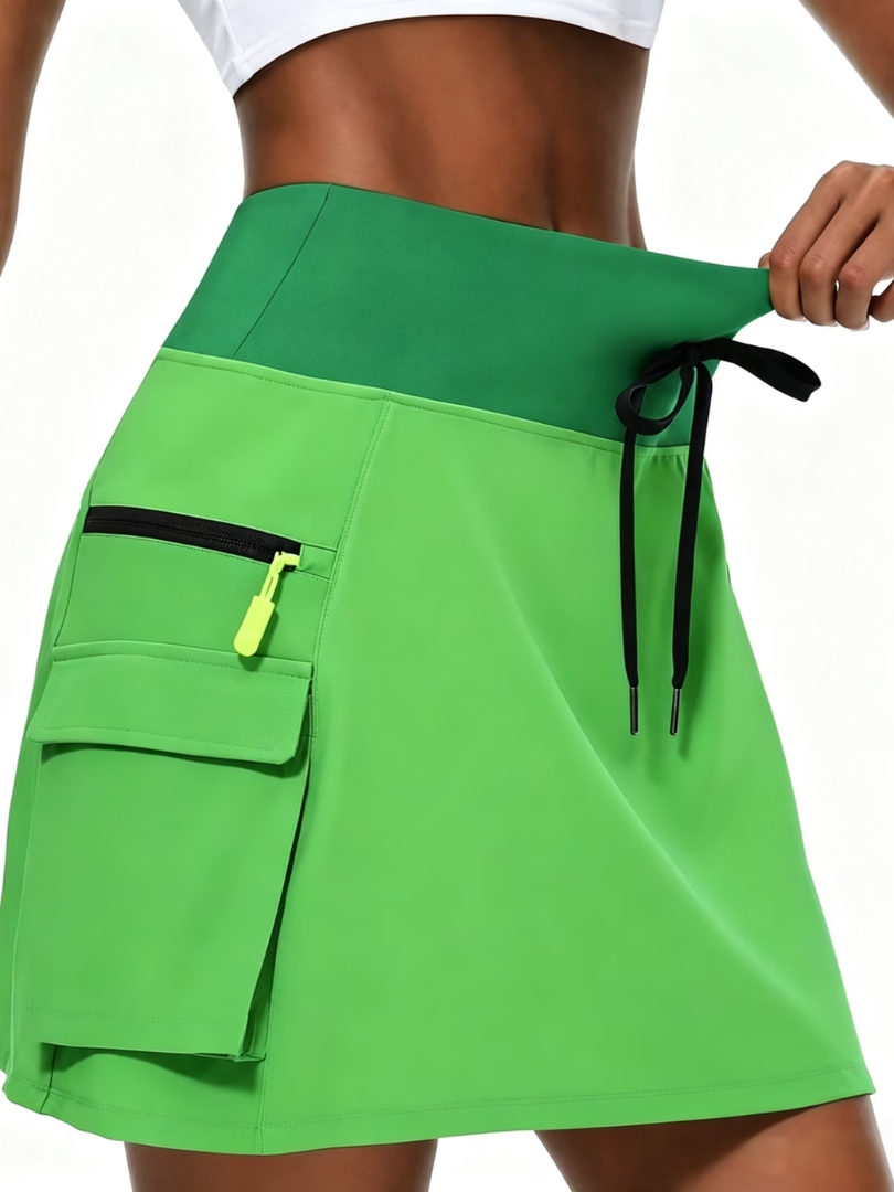 Leichter integrierter Shorts-Rock mit Taschen