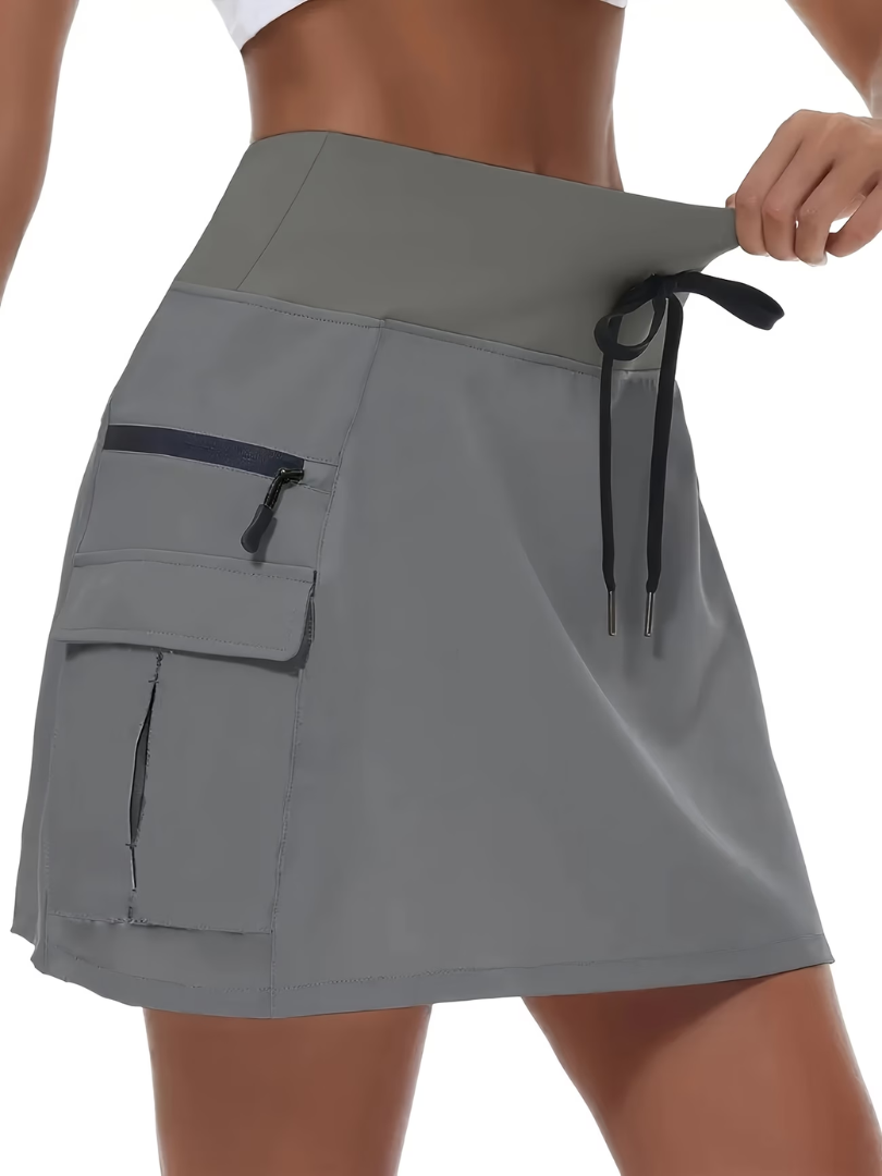 Leichter integrierter Shorts-Rock mit Taschen