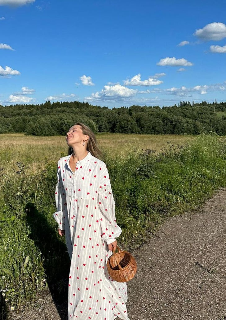 Ophelia ärmelloses Midikleid