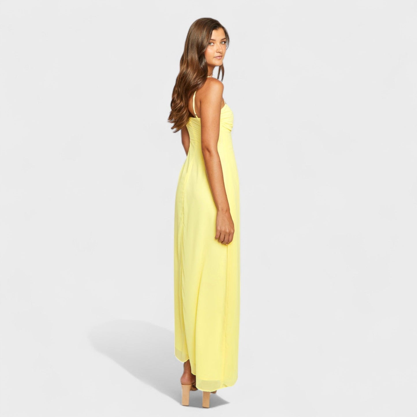 Flóssi - Elegantes Gelbes Maxikleid
