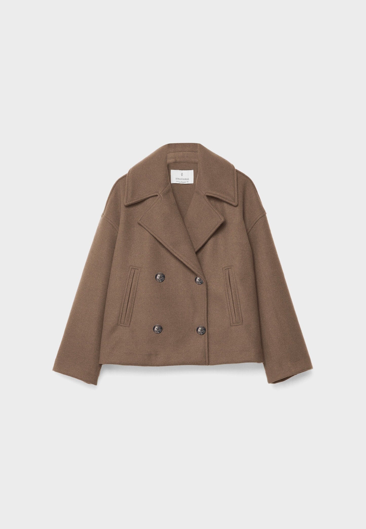 Stylish double-breasted short jacket 