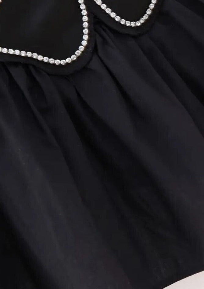 Damen Schwarzes Ärmelloses Arabella Top