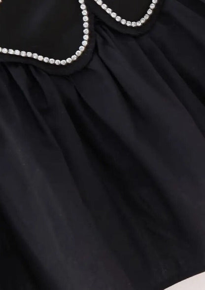 Damen Schwarzes Ärmelloses Arabella Top