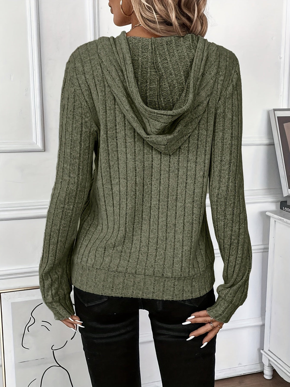 Bequemer Damenpullover mit Kapuze für vielseitige Outfits