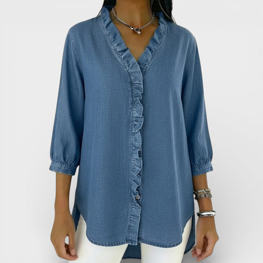 ChicRuffle - Elegante Bluse mit Rüschen