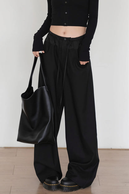 Damen Wide Leg Yogahose Mit Colorblock Bund