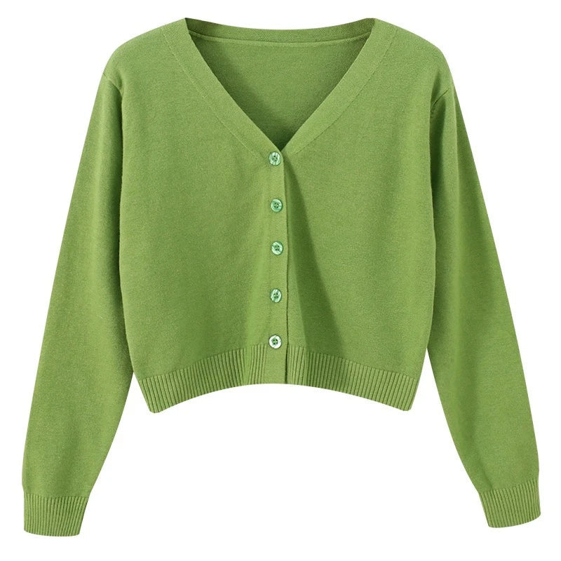 Damen V-Ausschnitt Leichter Strickpullover