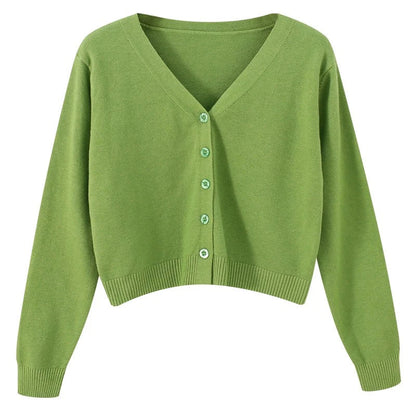 Damen V-Ausschnitt Leichter Strickpullover