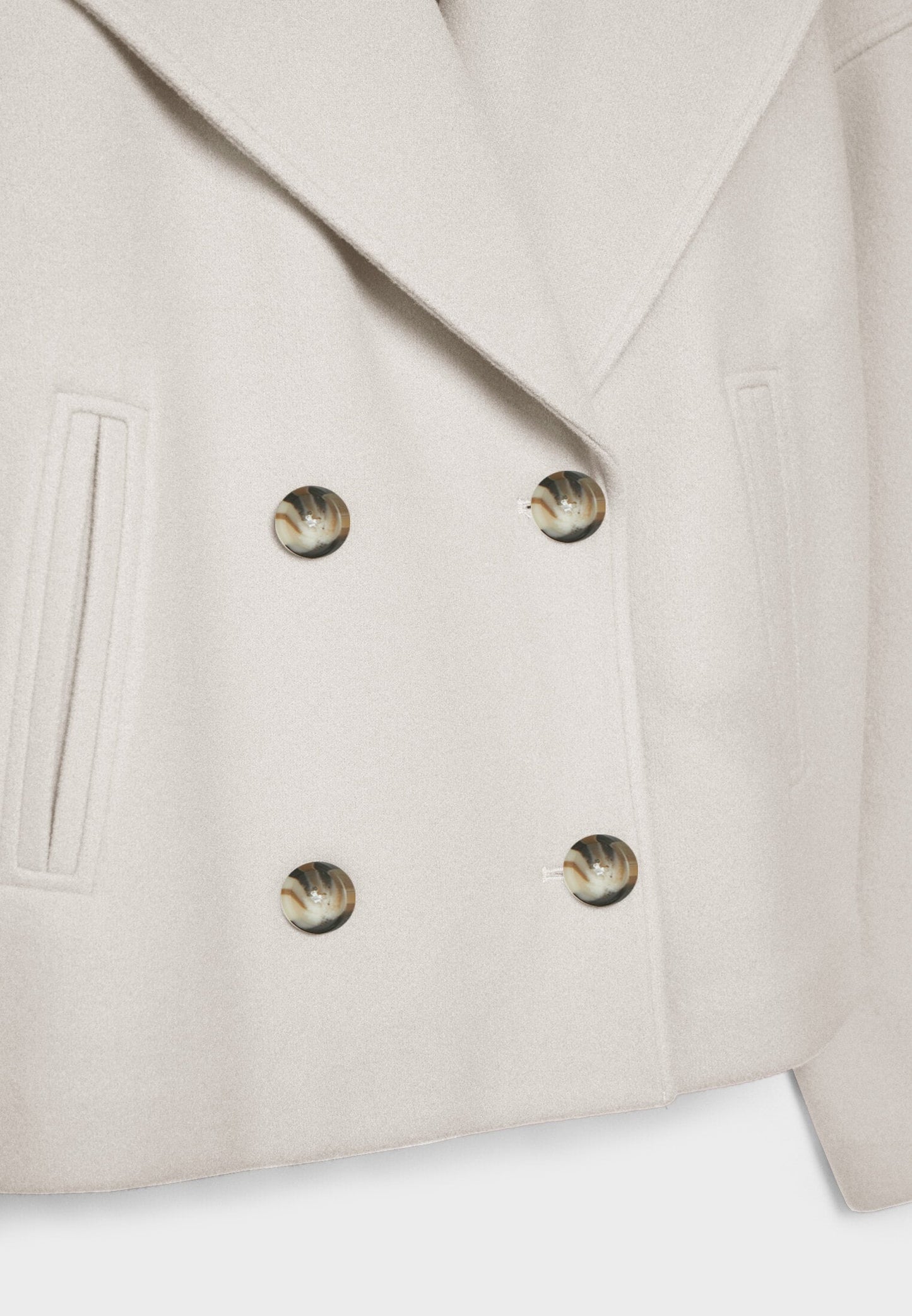 Stylish double-breasted short jacket 