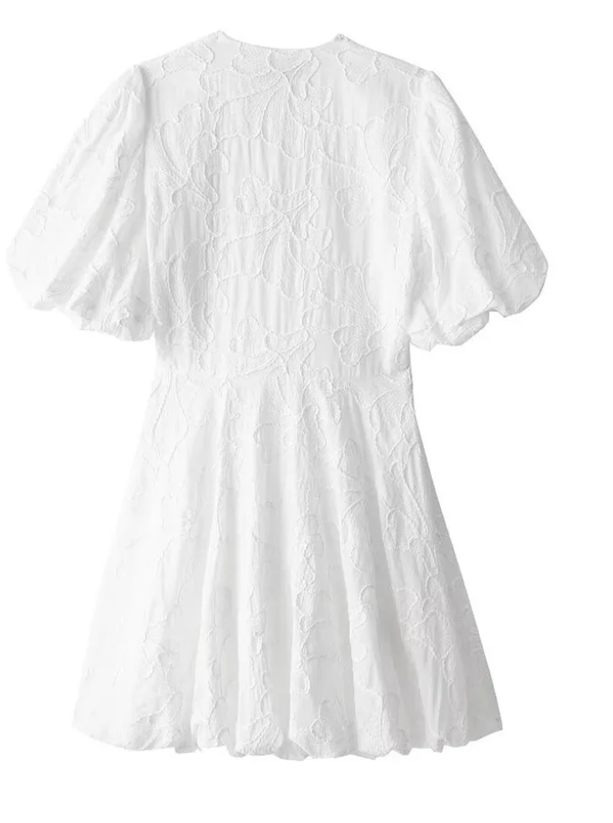 Feminines Damen Minikleid mit Stickerei für Freizeit und Sommer