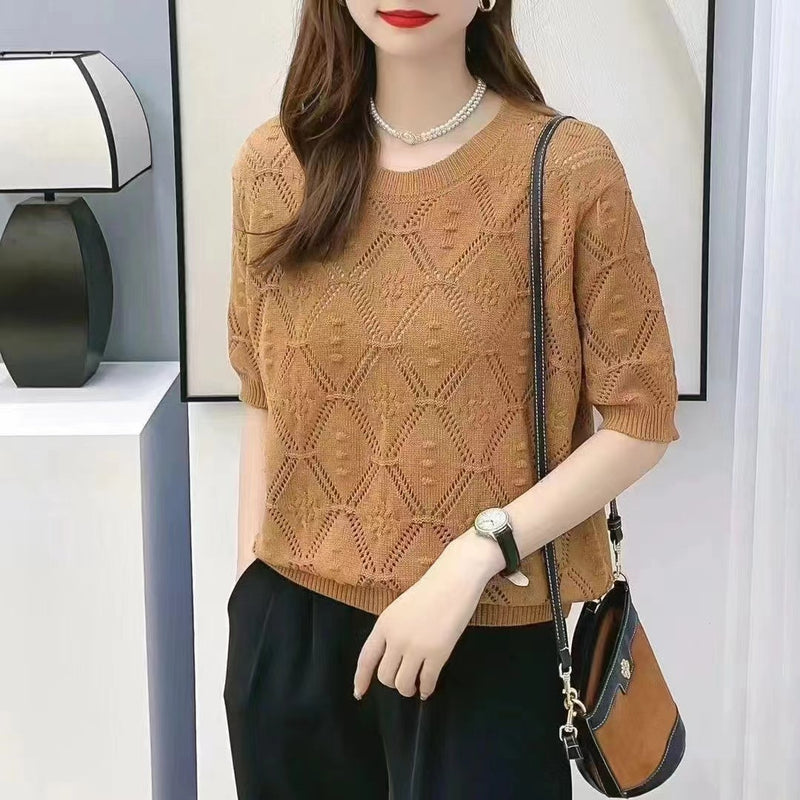 Lockerer Damen Strickpullover für vielseitige Alltagslooks