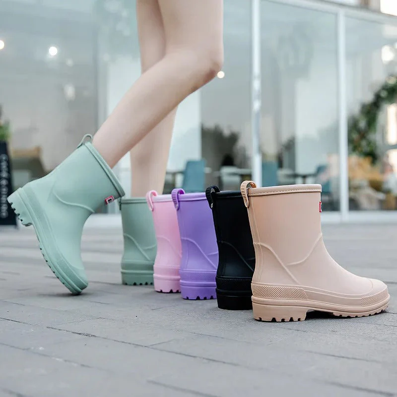 Wasserdichte Gummistiefel für Spaziergänge im Regen